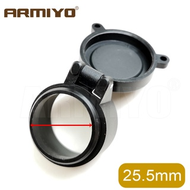 Armiyo 25.4-69mm Dia Scope Lens Cover Flip Up Quick Spring Protect Telescope Cap Objective Lense Lid