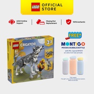 LEGO Creator 3 in 1 31393 Forest Animals: Gray Wolf (657 Pieces)