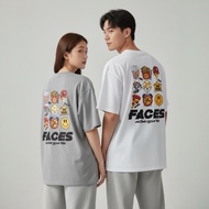 [JES] Korean Texture American French Fries Popcorn Pizza Smiley Face Stickers Printing Skin-Friendly