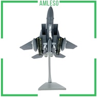 [Amleso] 1/100 F 15E Fighter Fighter Model Toy Aircraft Plane Model Airplane Miniature Fighter for O