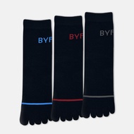 Byford 3pairs Men Full Length Toe Socks Cotton BMS459338