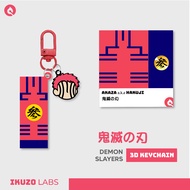 GANTUNGAN KAZA HAKUJI DOUMA 3D KEYCHAIN DEMON SLAYER PHONESTRAP KEYCHAIN hp INFINITY CASTLE