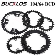 BUCKLOS Mountain Bike Chainring 104/64BCD22/24/26/32/38/42/44T9s10s Chainring