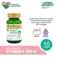 Sido Muncul Natural Vitamin E 300iu 50 Soft Capsules - Vit E 300iu Skin Health