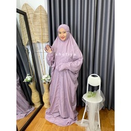 PREMIUM KOREAN PARASIT CONTINUOUS MUKENA Korean Parachute Travel Mukena Mini Travel Mukena Lightweig