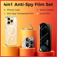 iP Anti-Spy Phone Case Set For iP17 iP16 iP 15 iP 14 iP 13 iP 12 iP 11 Pro Max Plus iP X iP Xr iP Xs