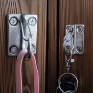 2PCS Simple Spring Coat Hooks Wall Hooks Boat Hooks Fender Hooks MN