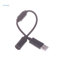 [AuspiciousS] Dongle USB Breakaway Cord 23cm Replacement Adapter Cable For Xbox 360 Game Controller Extension Adapter Line
