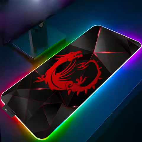Gaming Mouse Pad Rgb Msi LOGO Gamer PC Laptop Mouse Keyboards Carpet USB Gaming Accessories Luminous