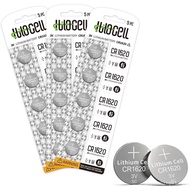 CR1620 Lithium 3V Coin Battery 15 Pack, 3 Volt CR 1620 Button Cell Batteries, Durable Long-Lasting H
