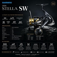 2026/2025/2020 SHIMANO STELLA SW SALT WATER SPINNING FISHING REEL