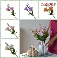 CLEOES Artificial Lisianthus Flowers, Real Touch Silk Flowers Fake Eustoma Flower, Wedding Bouquet L