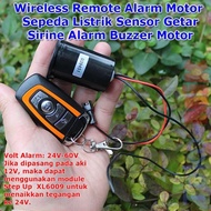 PROMO Remote Siren Alarm Motor Sepeda Listrik Anti Maling Sensor Getar