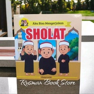 buku bord book anak aku bisa mengerjakan sholat full color 15×15 cm Soft Cover Edisi Reguler
