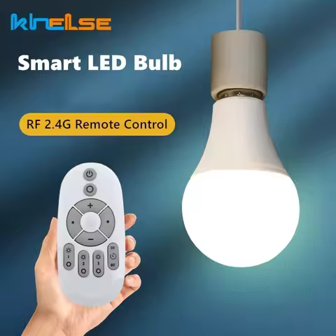 Smart LED Bulb E27 6W 9W 12W RF 2.4G Wireless Remote Control Night Light Timing Turn off Warm Cold L