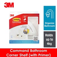3M Command Bathroom Accessories - Corner Shelf (With Primer) 17627D