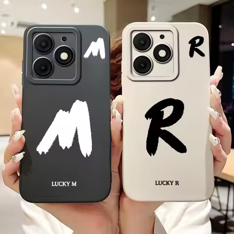 New Fashion Letter Phone Case For Itel A50 A50C Soft Silicone Shockproof Cover For Itel A50C ItelA50