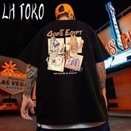 Retro Trendy Style, "Gods of Egypt ", Pure Cotton Breathable, Egyptian Elements Printed T-Shirt