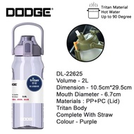 Dodge Large Capacity Water Bottle Tritan BPA-FREE 1500/2000ml
