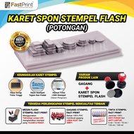 Rubber Flash Stamp Square Piece 22X78 MM