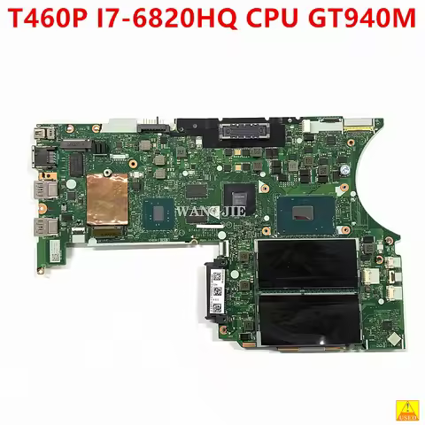 01AV878 01AV854 For Lenovo Thinkpad T460P Laptop Motherboard I7-6820HQ CPU GT940M 2G GPU FRU:01AV866