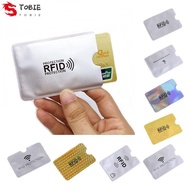 TOBIE 10pcs Anti RFID Card Holder, NFC Blocking Aluminium Foil NFC Blocking Case, Elegant Reader Lock Anti Theft Gold ID Card Box Female/Male