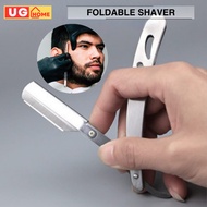 UG Pencukur Pisau Cukur Shaver Stainless Steel Shaver Razor Folding Men's Shaving Razor Shaving Knif