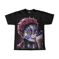 Katchmenaw Akaza Demon Slayer Anime T-shirt I Long Sleeve Distro T-shirt - KM 076 REG AKAZA
