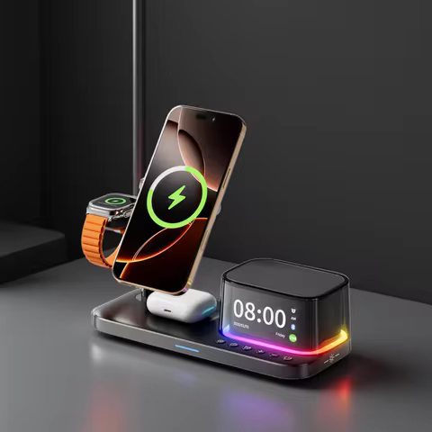 Super Fast QI2.2 25W Magnetic Wireless Charger Station For Galaxy S25/S26 iPhone 17 16 Pro Max Apple