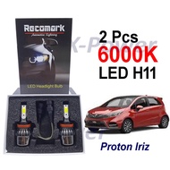 Proton Iriz H11 Car LED Headlamp LED Headlight Bulb 2Pcs 4300K 6000K xpower Recomark