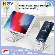 HGV Laptop Aluminum Alloy Phone Holder Stand for Phone 13 Xiaomi mi Foldable Mobile Phone Stand Desk For Phone 7 8 X XS