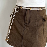 Thắt Lưng Dệt Phong Cách Cổ Điển Bohemian Nữ Váy Nút Thắt Tua Rua Vòng Eo Dây Đầm Boho Trang Trí Dây