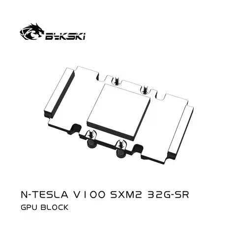 Bykski GPU Water Block for NVIDIA V100 NVLink Video Card Cooled Radiator / N-TESLA-A100SXM2-32G-SR