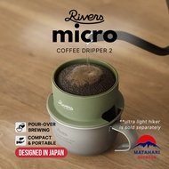 RIVERS - MICRO COFFEE DRIPPER 2 POUR-OVER BREW LIGHTWEIGHT OUTDOOR HIKING CAMPING