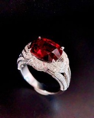 新品nice😍❤️！ Guild 5.10ct Rubellite Ring！ 18k gold & 1.09ct diamond, price 2xxxxHKD 濃色Vivid Red鴿血紅色ton