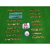 City civic ek civic eg i-vtec fit jazz 4wd accord vtec turbo gold emblem