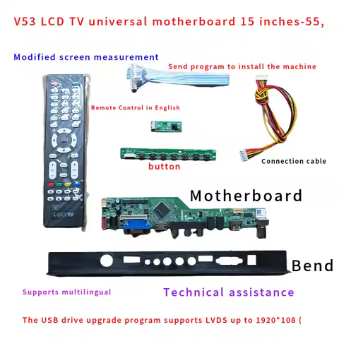 LCD TV universal motherboard V56 V59 T.V53 8503.03 Modified screen measuring point-screen driver boa