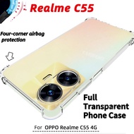 Realme C55 2023 Airbag Clear Casing For Realme C55 C33 C31 C35 RealmeC55 NFC C 55 5G 2023 Transparen
