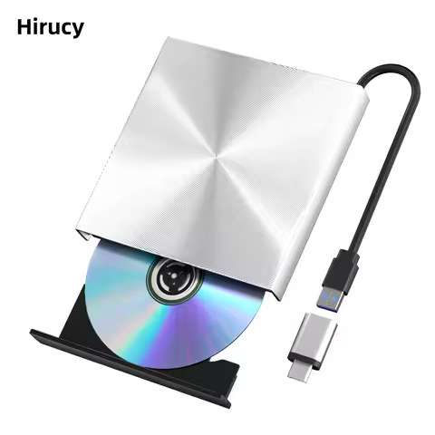 External Bluray Drive Portable 3D BluRay Burner with USB3.0 and Type-C BD/CD/DVD Reader and Writer C