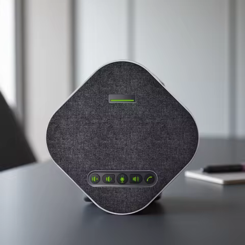 Conference Speakerphone 4 AI Mics Expansion Mics Bluetooth Wireless Reciver 12M 2.4G/5.8G Voice Pick