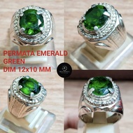 EMERALD GREEN GEMSTONE RING EMERALD CUTTING/