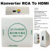 Converter AV to HDMI Connector RCA to HDMI