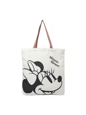 Mickey Mouse Canvas Tote Bag. lt ls a Portable and Large-Capacity Cloth Bag That Can Meet Daily Need