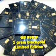 100% gold bar 999.9 (1 gram-Black$Gold-LIMITED)Ready Stok