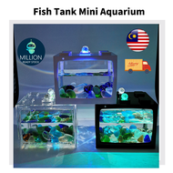 Fish Tank Mini Aquarium LED Light  /  Mini Tangki Ikan Ready Stock