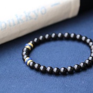 椰蒂菩提子手鍊 6mm圓珠 青金/黃銅隔片 椰殼 時尚穿搭古典手珠