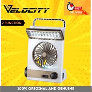 Velocity Portable Solar Fan + Light