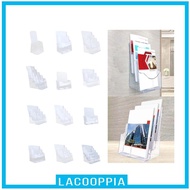 [ Acrylic Brochure Holder Brochure Display Stand,Gifts Document Paper Literature Holder Magazines Holder for Pamphlet Reception