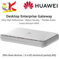 HUAWEI eKit AR303 Enterprise Desktop Router 200 Client Devices 4 GE LAN 1 GE Combo WAN Gateway Offic