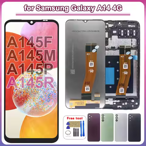 6.6" LCD for Samsung Galaxy A14 4G LCD Display Touch Screen Digitizer Assembly for Samsung A14 4G A1
